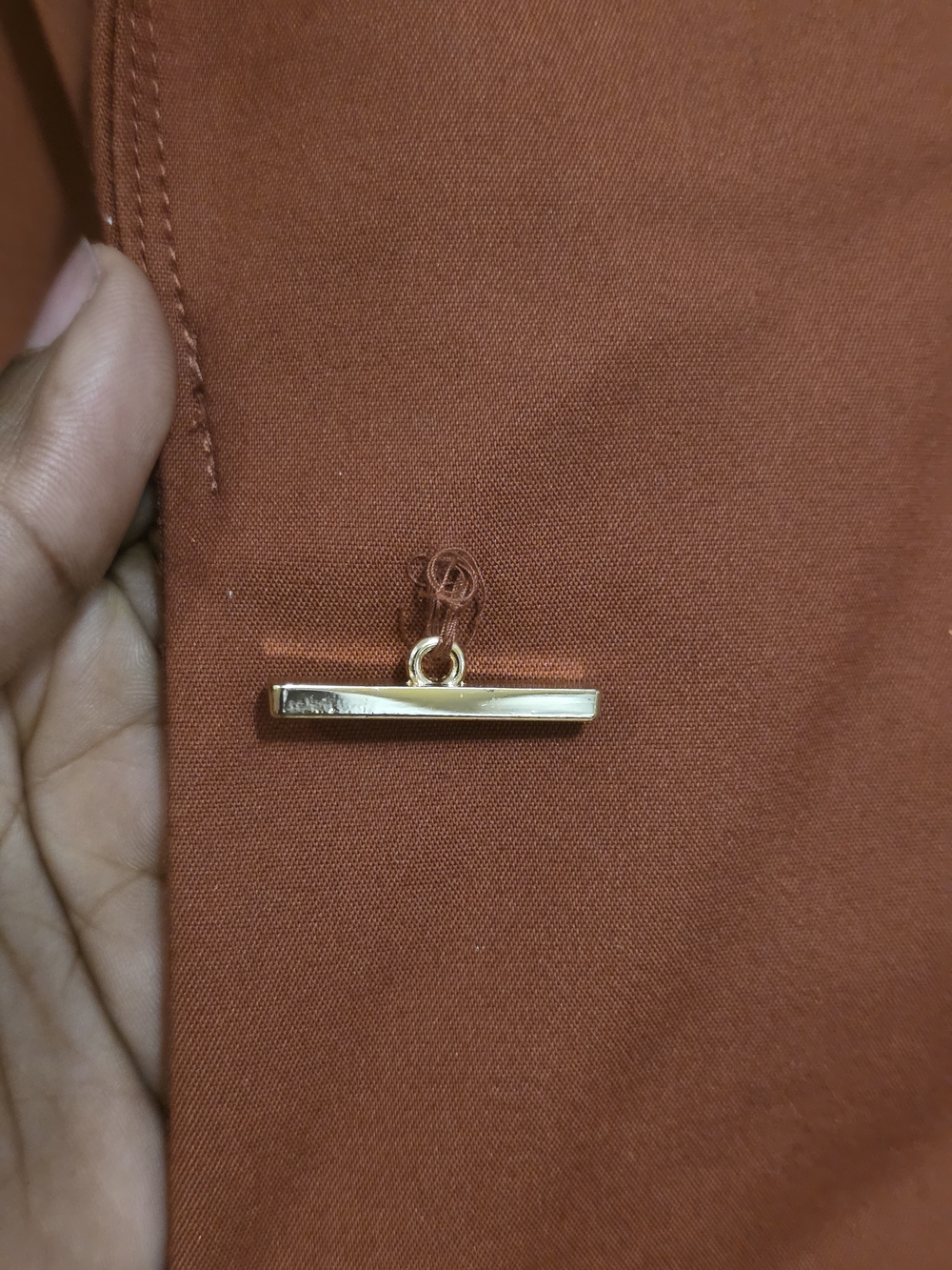 Kasper Rust Single-Button Blazer - Picture 4 of 7